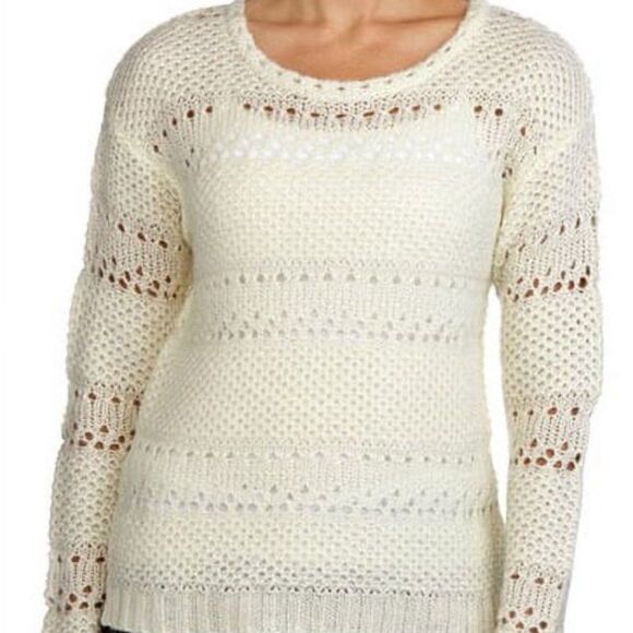 Jordache Texture Stitch Knit Sweater Tusk Color Size 26-28W/4X - Picture 1 of 10